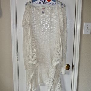 Cream colored long sweater